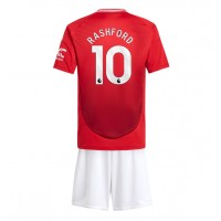 Maglie da calcio Manchester United Marcus Rashford #10 Prima Maglia Bambino 2024-25 Manica Corta (+ Pantaloni corti)